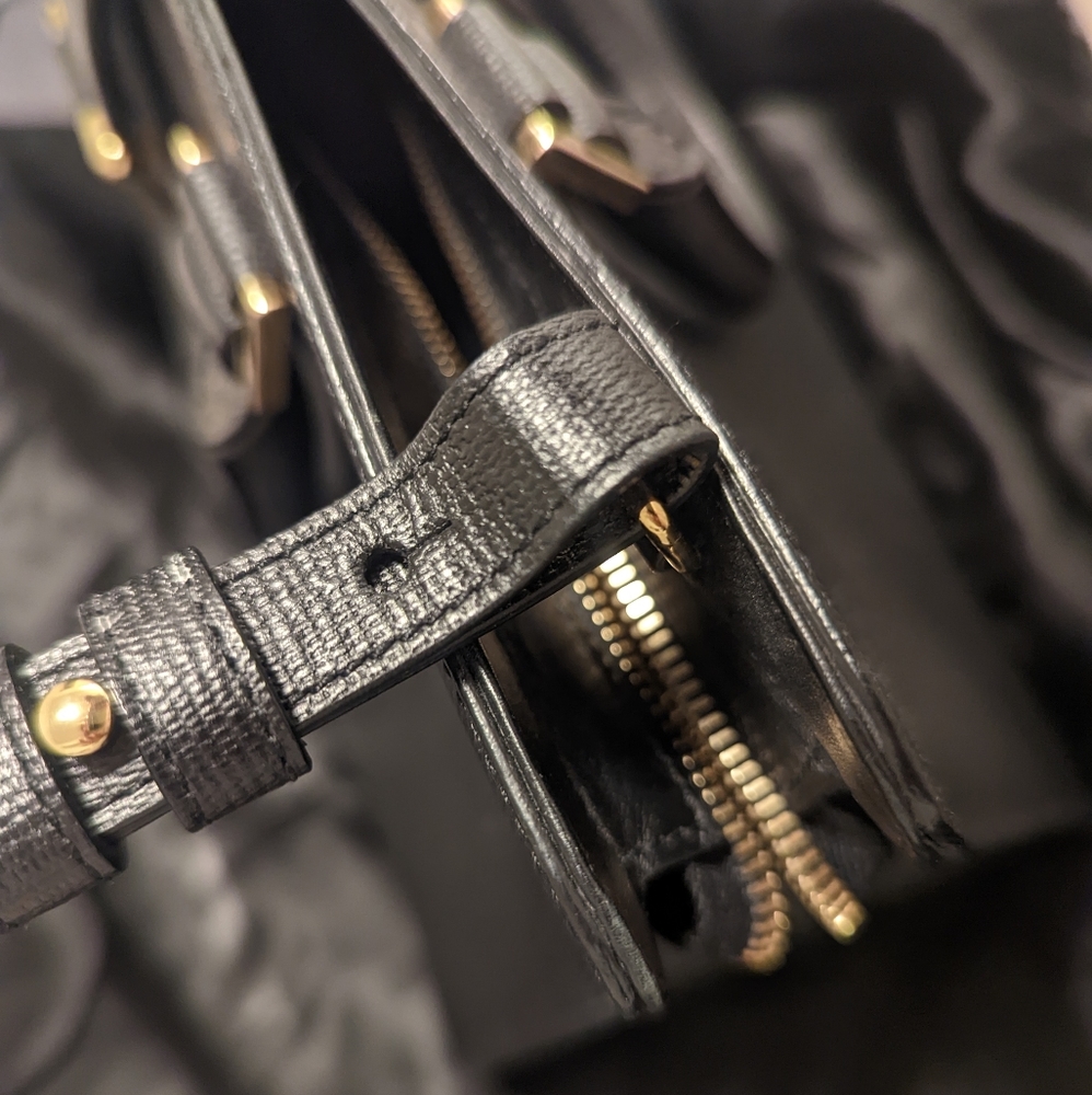 Authentic Saint Laurent ysl black shoulder and top handle bag - Picture 12 of 12
